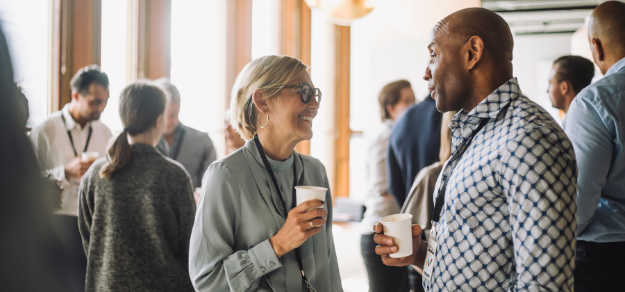 People at conference event
