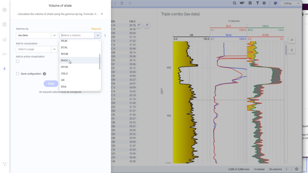 The petrophysics calculator 