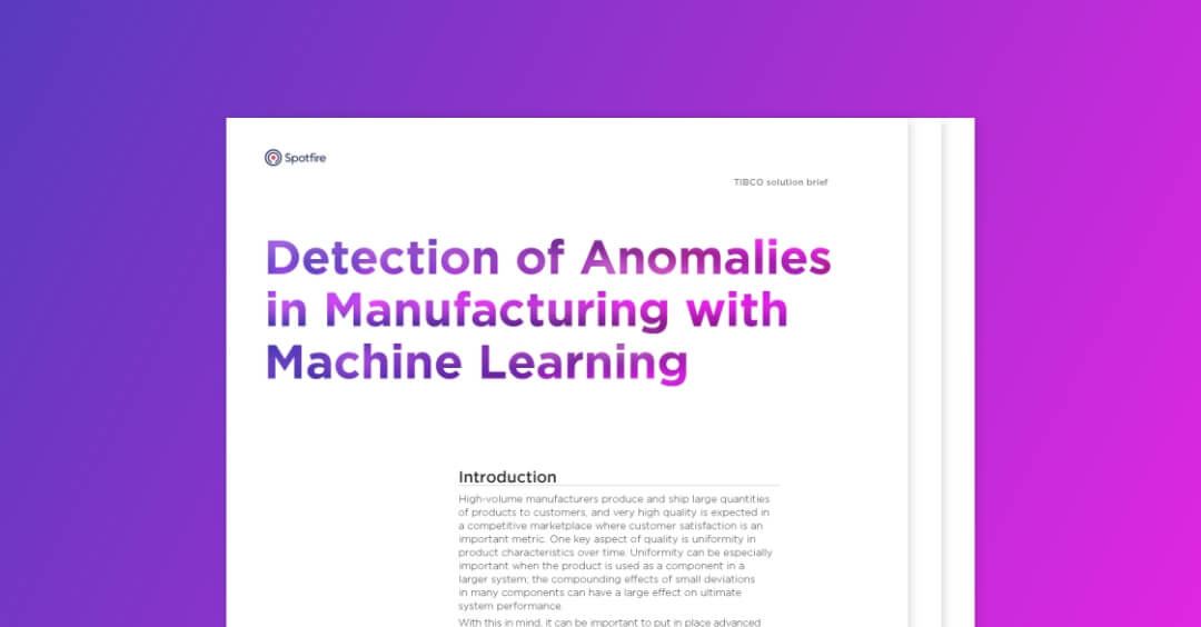 Detection of anomalies in manufacturing with machine learning screenshot cover