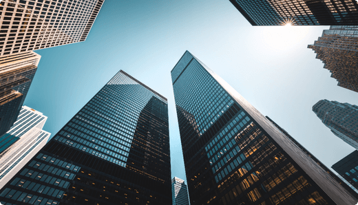 sky with buildings